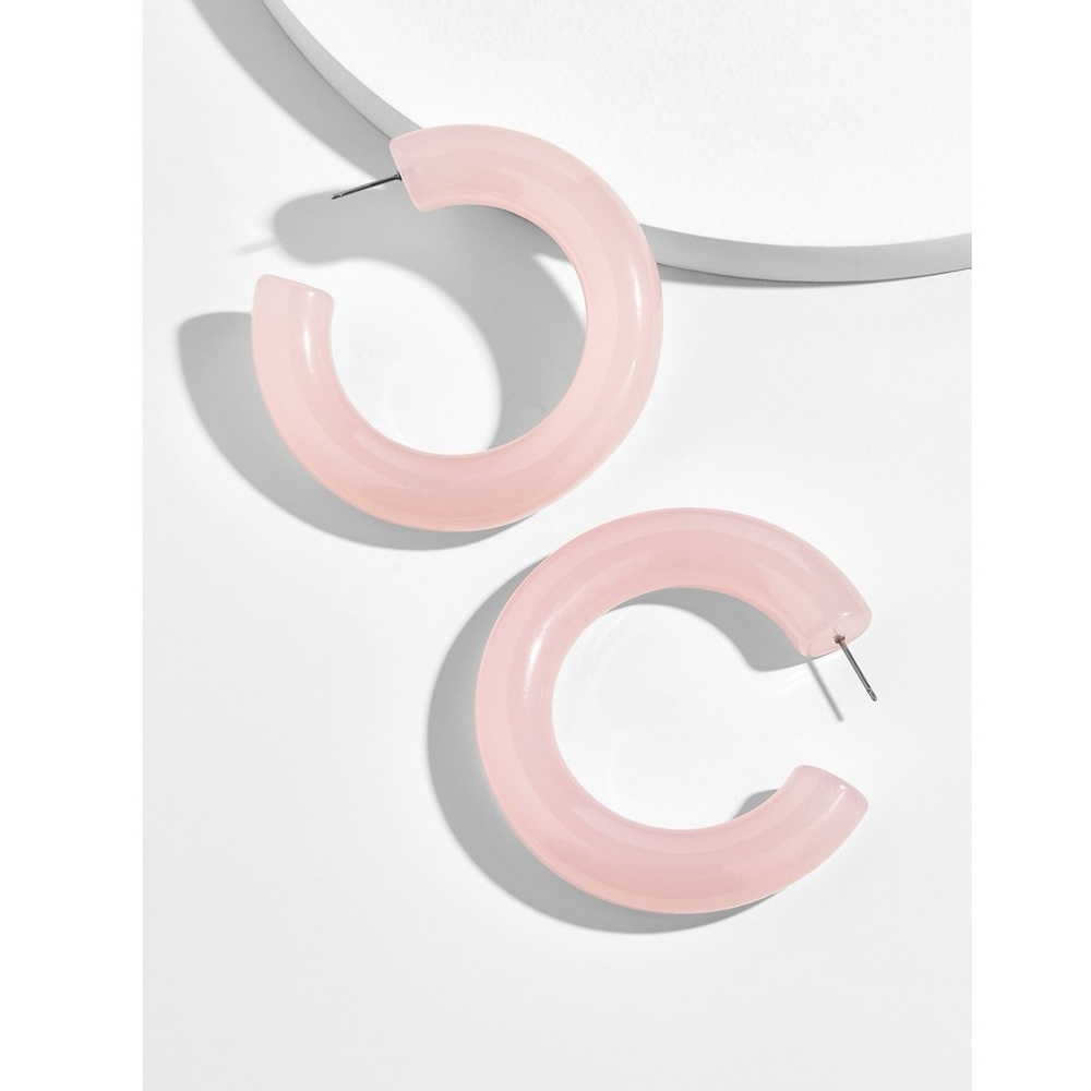 NWT BaubleBar Petrina Lucite Hoop Earrings